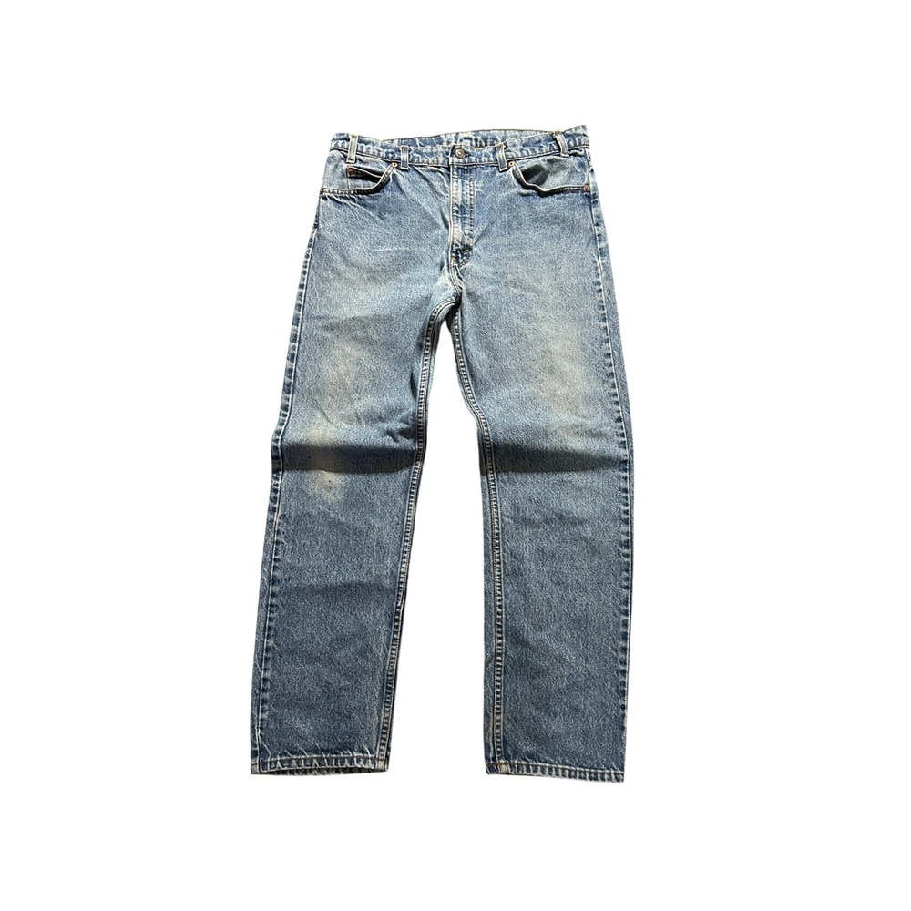 VTG Levi's 505 Jeans Mens 36x32 (Fits 34x30) Orange Tab Straight Leg USA Made